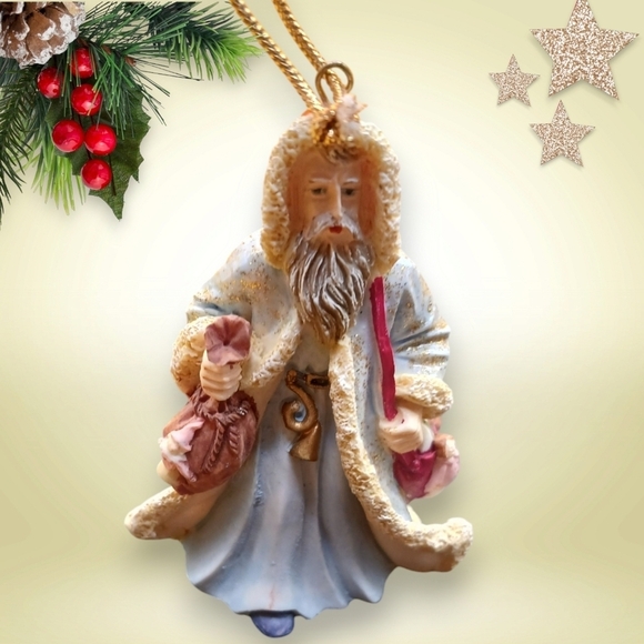 Arnart vtg 1989 santas claus in America ornaments set of 3 "3.5" - Picture 3 of 11